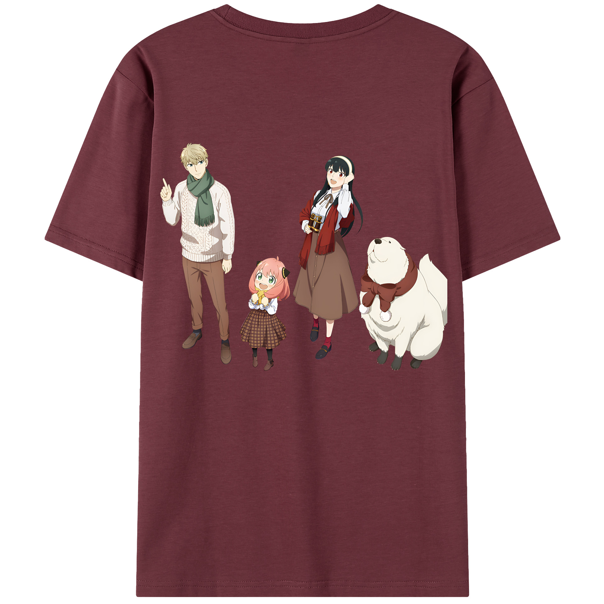 （画像用） SPY×FAMILY间谍家家酒 綿100％半袖Tシャツ（背面プリント）